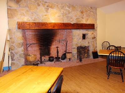 Tavern fireplace